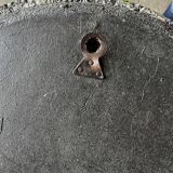 Oval green ceramic mirror - 73x51cm