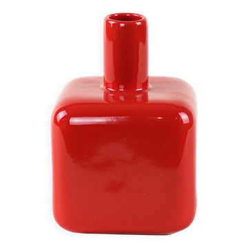 Vase en céramique rouge, design allemand, années 1990, fabriqué par ASA Selection