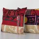 Set of 2 vintage embroidered cushion covers 43x48 cm