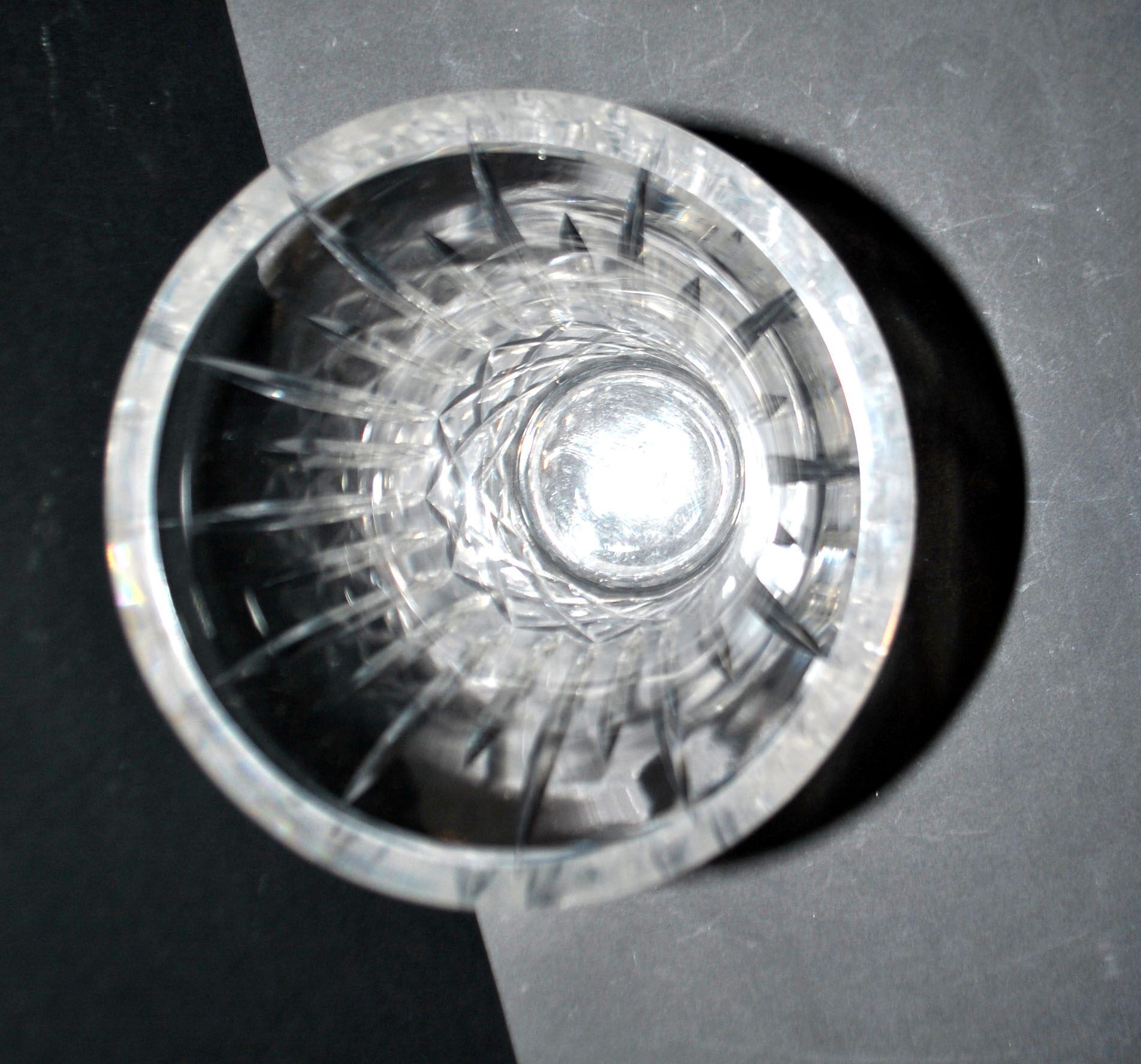 Cut crystal vase signed "Cristal St Louis France" H20