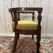 Fauteuil de bureau en acajou style Anglais