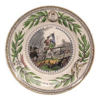 Assiette série Batailles et victoires de Napoléon arcole (numérotée n°11)