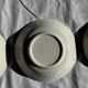Vintage fruit salad service consisting of a bowl and 7 small dishes.