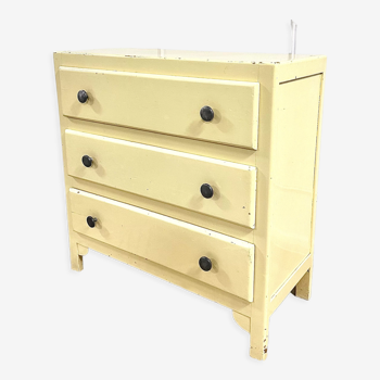 Vintage chest of drawers beige paint