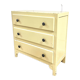 Commode vintage peinture beige