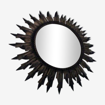 Miroir soleil en métal 45cm