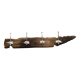 Driftwood wall coat rack