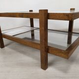Vintage coffee table double trays