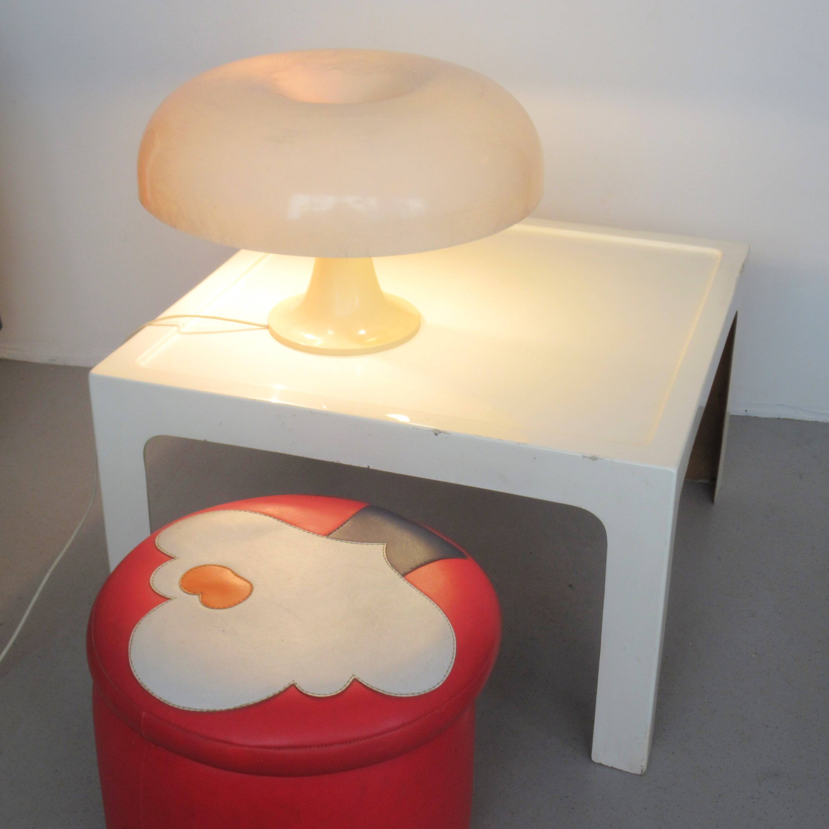 Kostka 70s square fiberglass coffee table