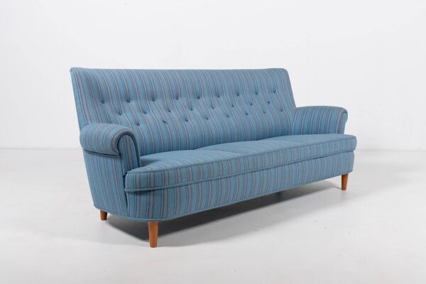 Canapé suédois moderne et élégant Carl Malmsten « Home Evening » par OH Sjögren, années 1960