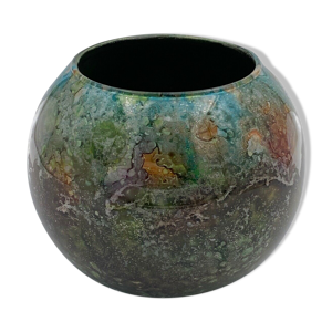 vase boule en verre 1960