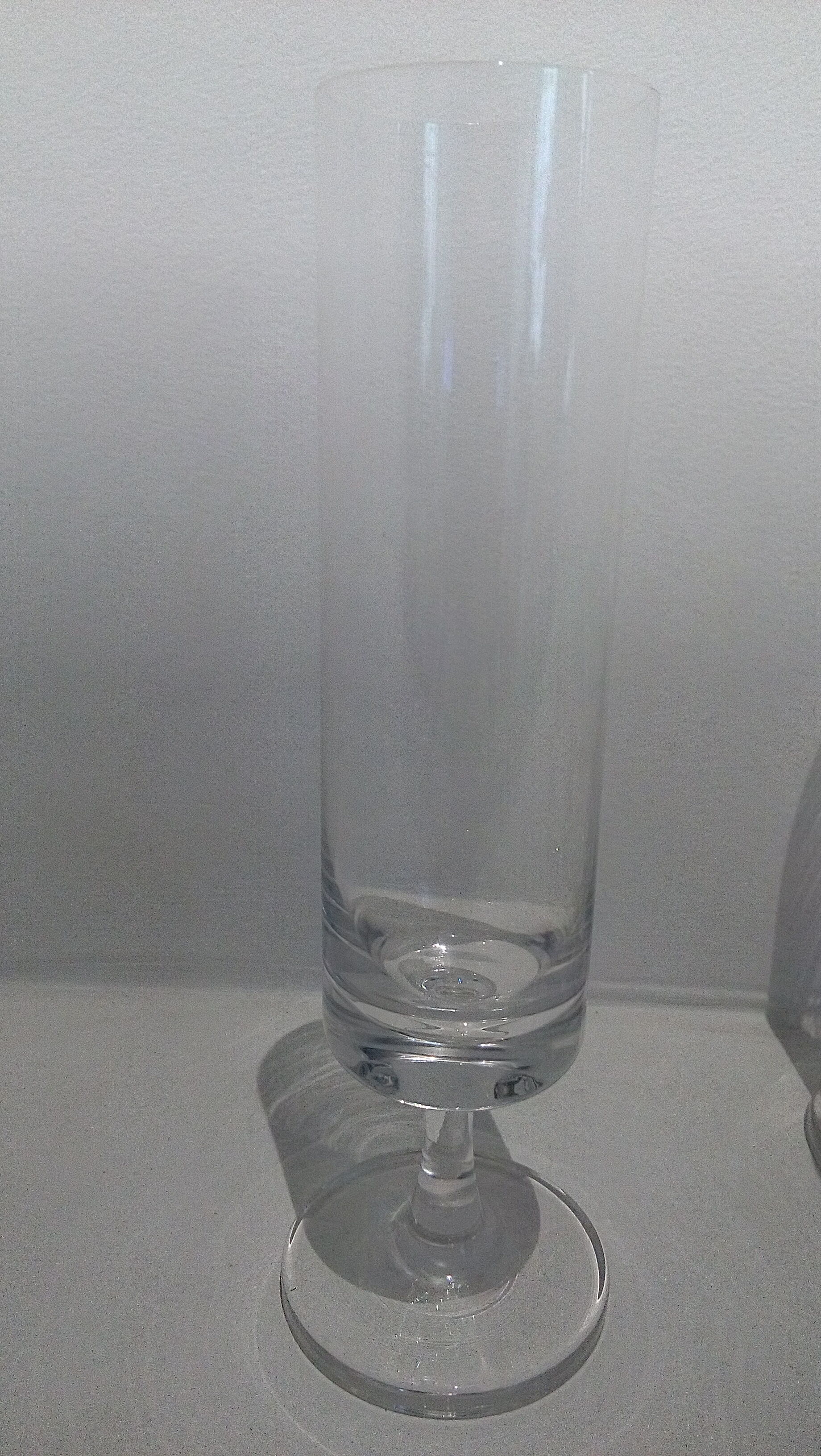 Crystal champagne flutes