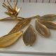 Bronze lotus flower ashtray from the 60s and 70s