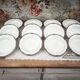 Set of 12 deep plates in English porcelain Wedgwood model Amherst.