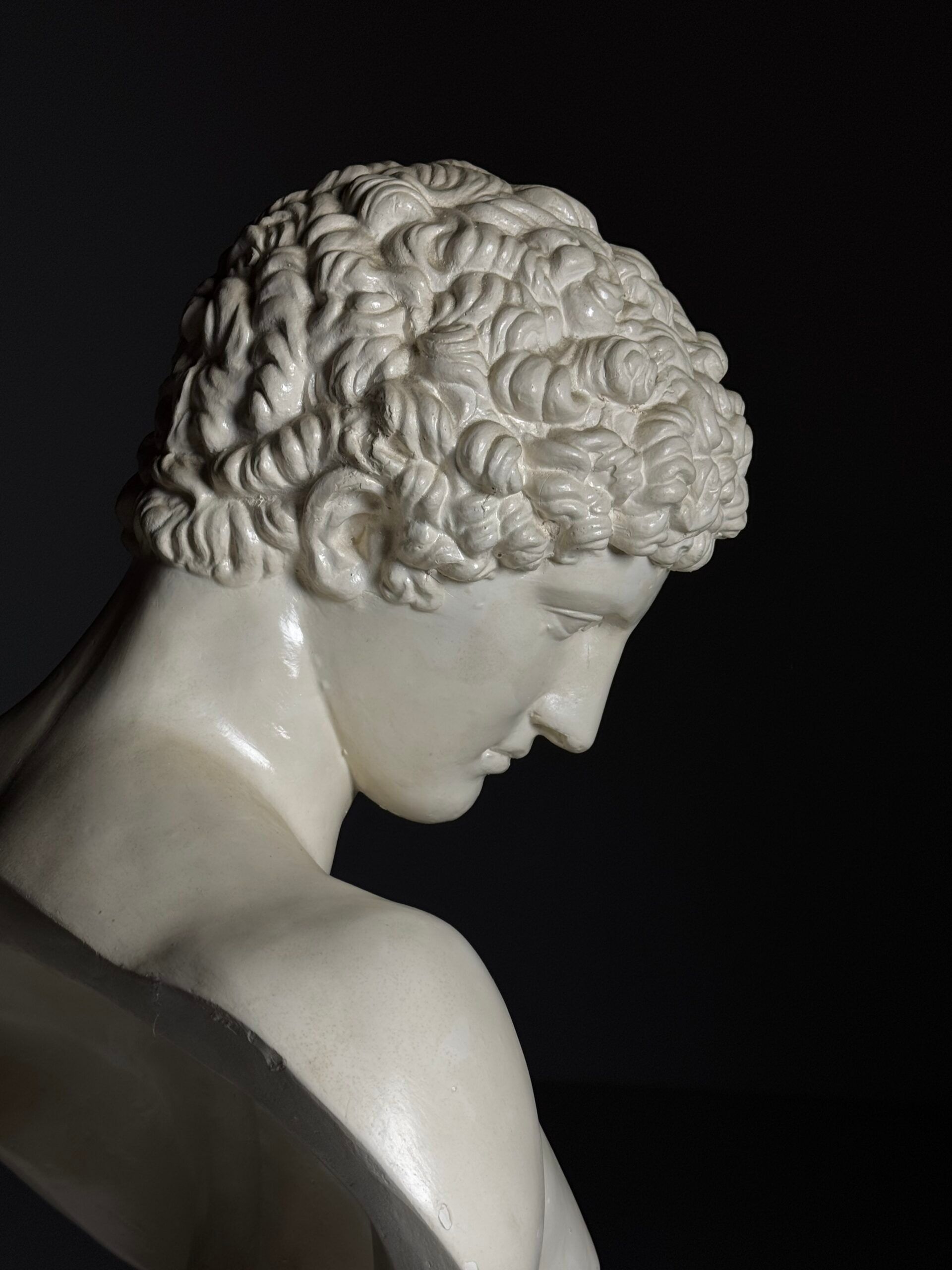 Plaster bust Hermes