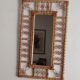 Miroir en bambou vintage