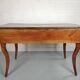 Louis XV style table curved legs two drawers and extension cord