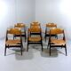 Set of 6 Egon Eiermann SE 18 folding chairs Wilde + Spieth, 1950s
