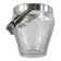 Vintage glass and stainless steel ice bucket - Demeyere (1960s)