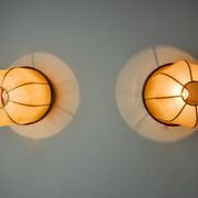 Pair of “cocoon” wall lights, Italy, 1970