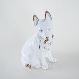 Porcelain dog figurine, 1960s, made in Europe