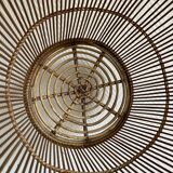 Wicker and rattan basket
