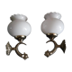 Pair of fish wall light