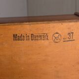 Danish Teak Secretary Desk Model 37 by Arne Wahl Iversen for Vinde Mobelfabrik 1960.