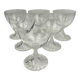 Lalique, 6 water glasses model Rambouillet in crystal