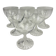 Lalique, 6 water glasses model Rambouillet in crystal