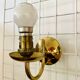 Pair of vintage brass wall lights