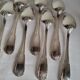 12 Large Silver-Plated Metal Spoons Boulenger Table Cutlery