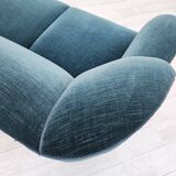 1960s, Danish 3-seater sofa, original condition, furniture velour.