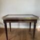 Louis XVI Style coffee table, marble wood and brass
