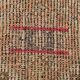 Tapis kilim de couloir rouge et marron