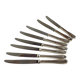 8 Table Knives A. Krupp Italy Vintage