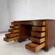 Old office 40s - 50s in wood, marquetry and brass