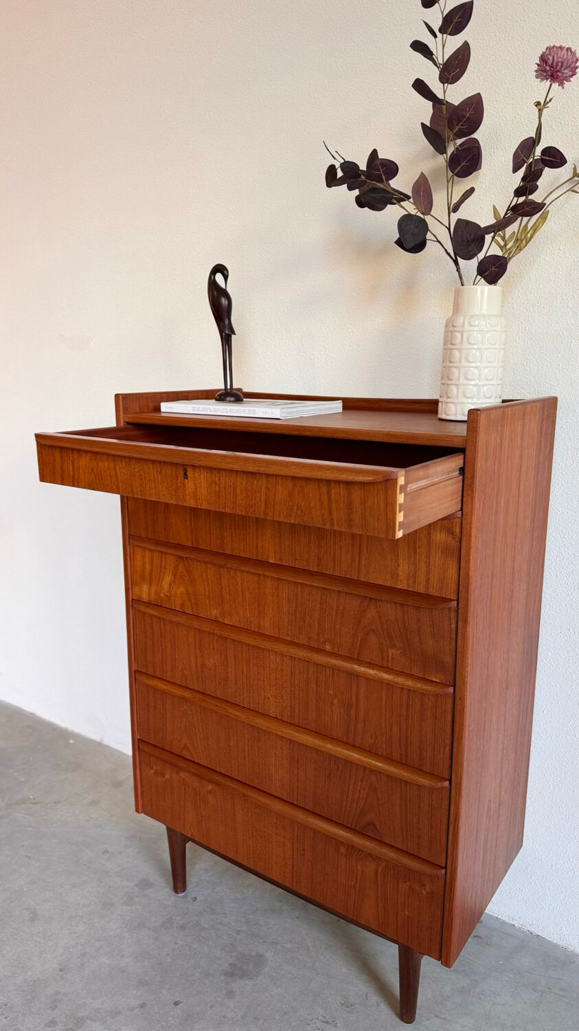 Danish vintage chest of drawers in teak