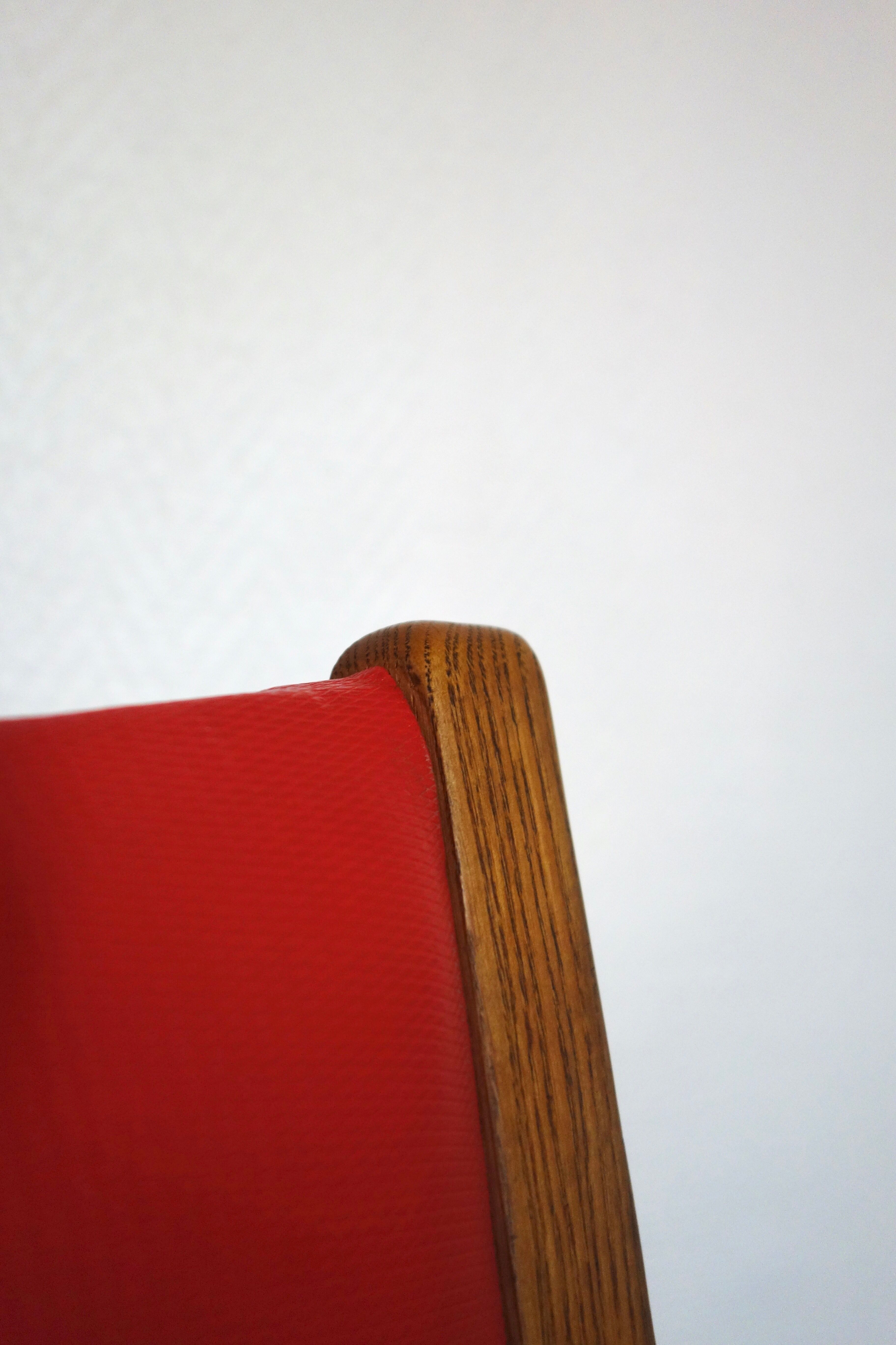 4 chairs "bow wood" by Hugues Steiner 50