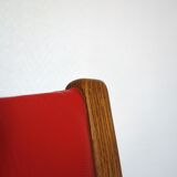 4 chairs "bow wood" by Hugues Steiner 50