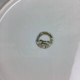 6 flat plates porcelain Limoges France