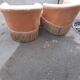 Pair of toad armchairs