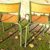 Pair of chairs of school Mulca