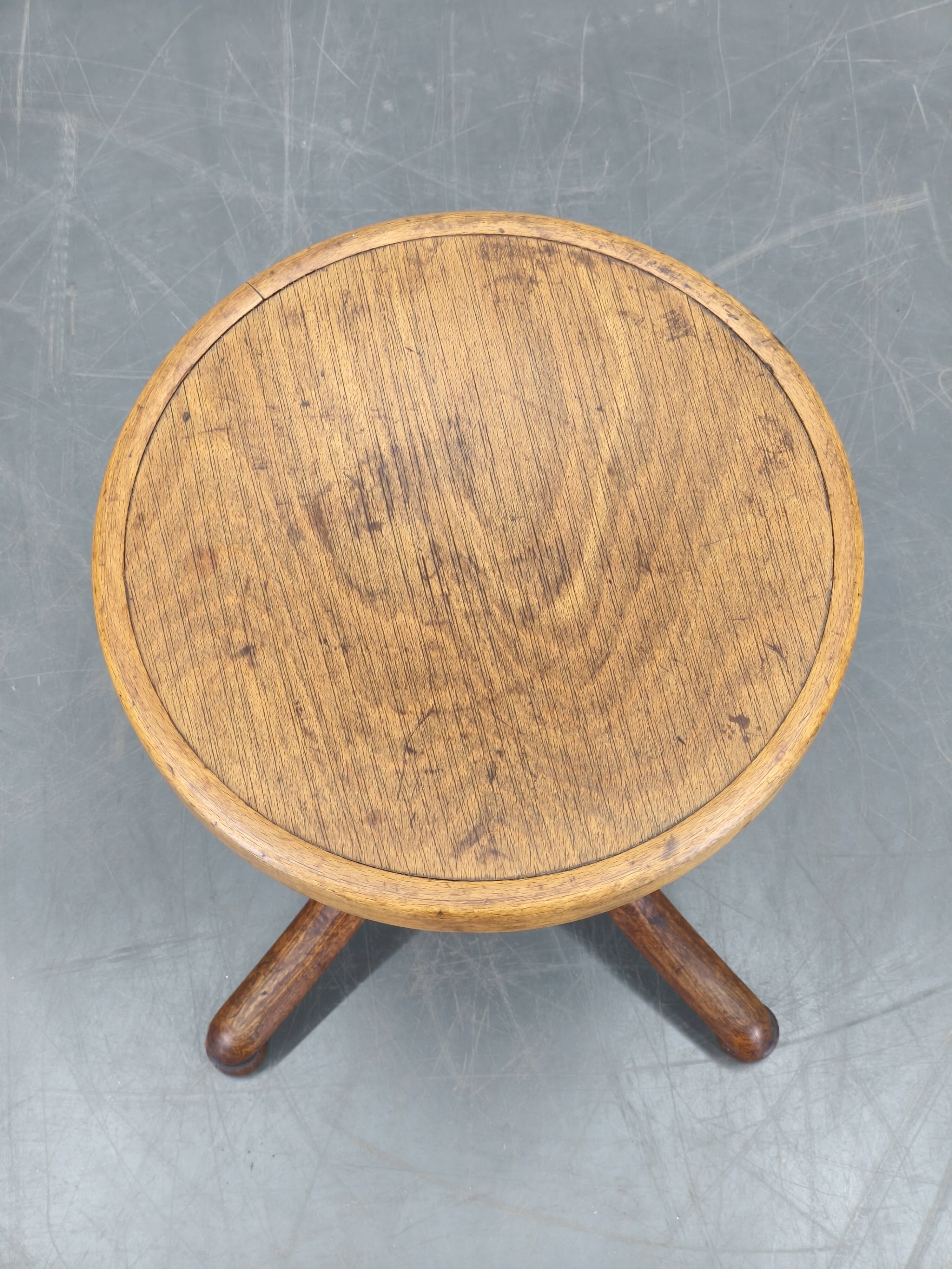 Thonet Bentwood Swivel Piano Stool, Czechoslovakia 1930s