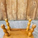 Vintage turned wooden footstool/step stool