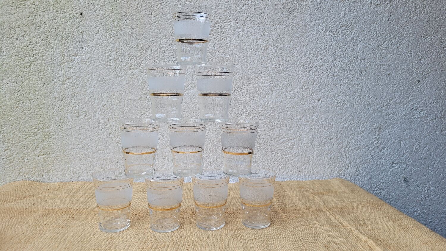 10 granite glasses 50's