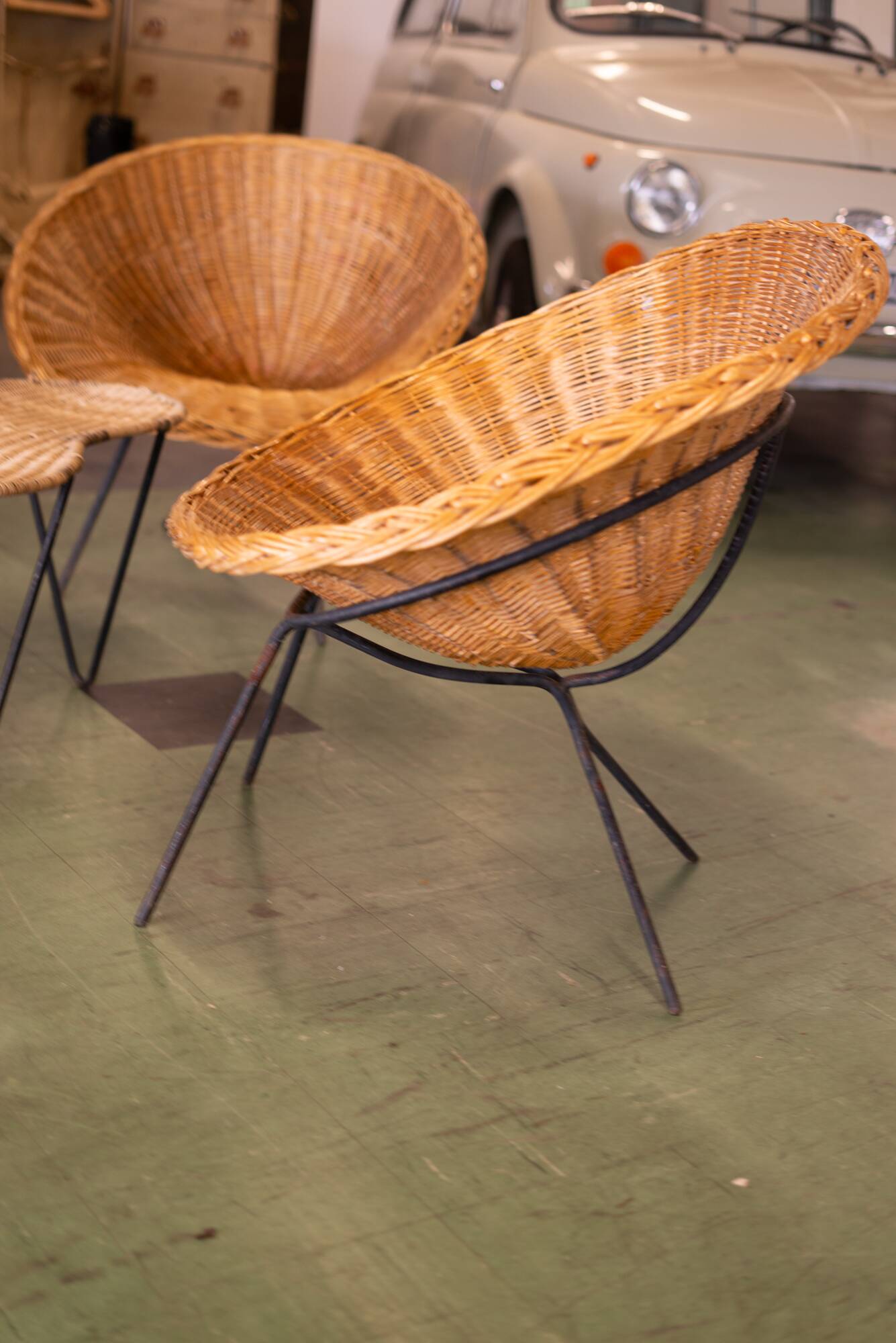 salon rotin Raoul Guys 1950