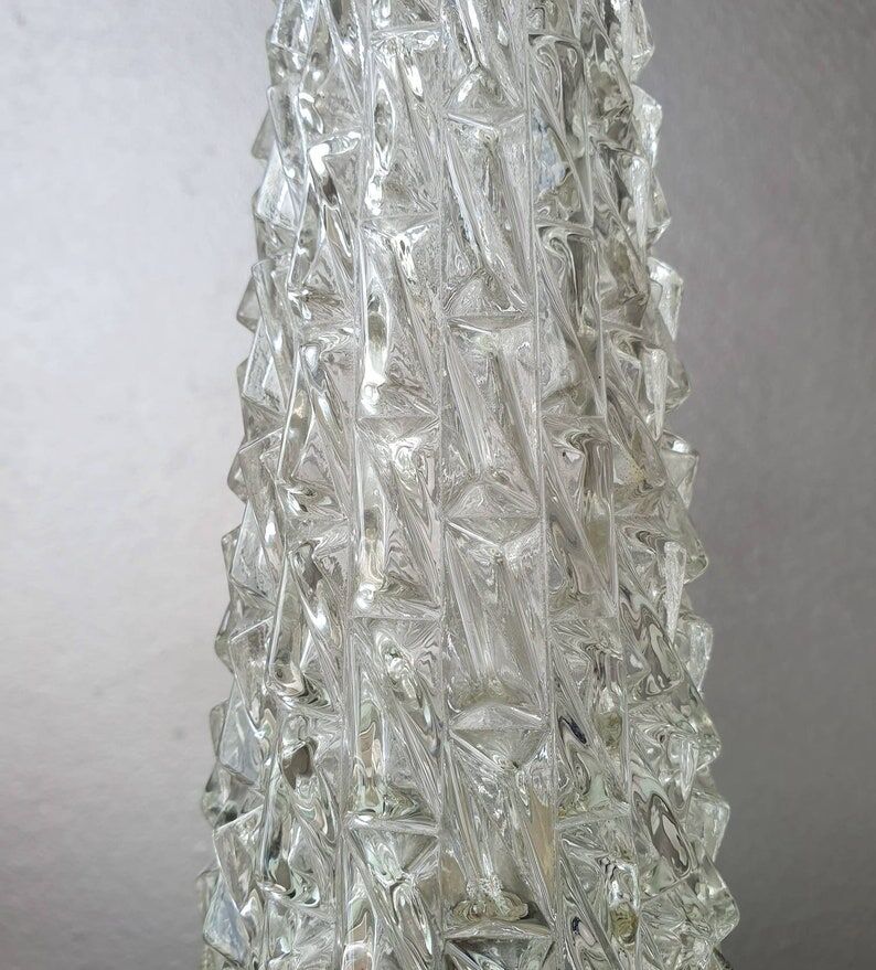 Brass night light with glass lampshade 30s