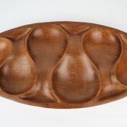 Plateau en teck Laur Jensen vintage 1960