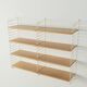 String shelf by Nils Strinning in ash veneer, 1949